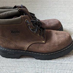 New Roots Tuff Boots Brown Leather Size 13